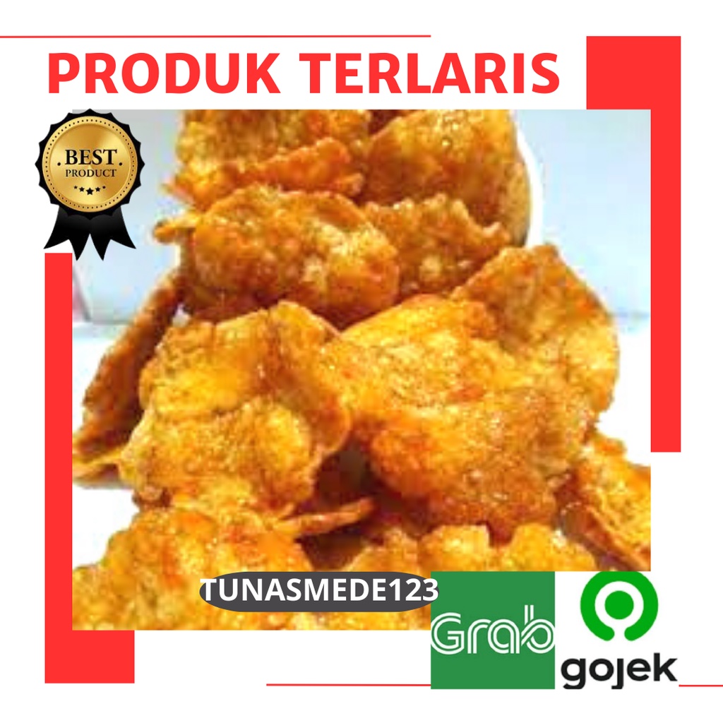 

emping pedes manis lebar berat 1 kg