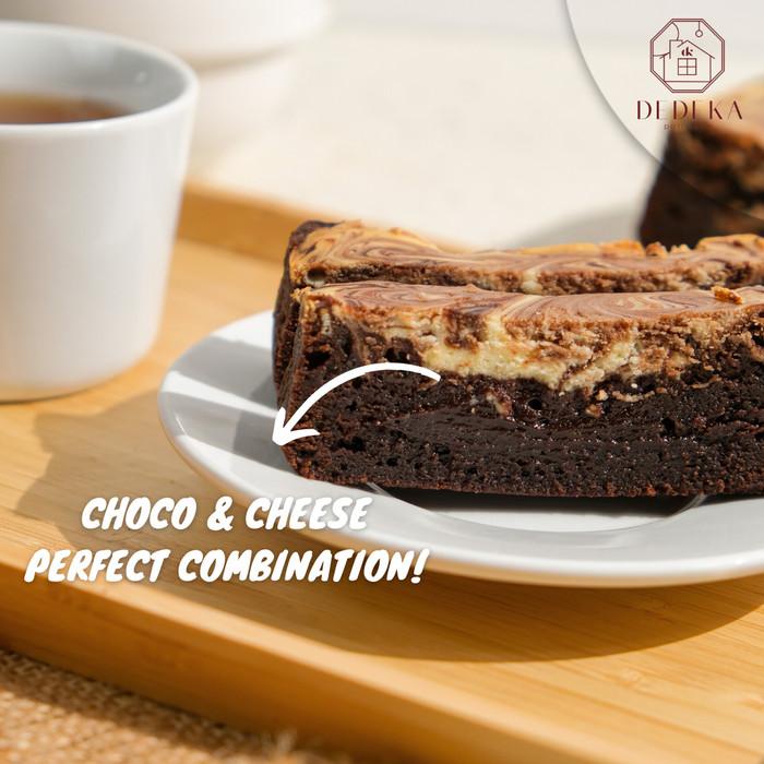 

Fudgy Brownies with Cream Cheese/Cheese Brownies Premium Kualitas Terbaik