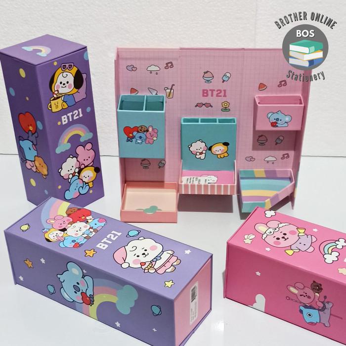 

BOS Kotak Pensil Karton Rak Berdiri Tingkat/Pencil Case/Pencil Box