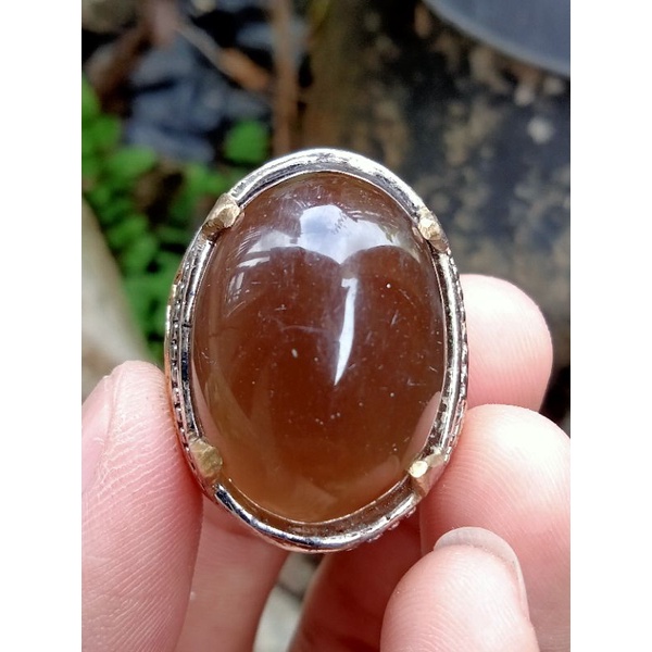 Cincin Solar Padang / Solar Solok Selatan ( Batu Akik Natural - bukan bacan )