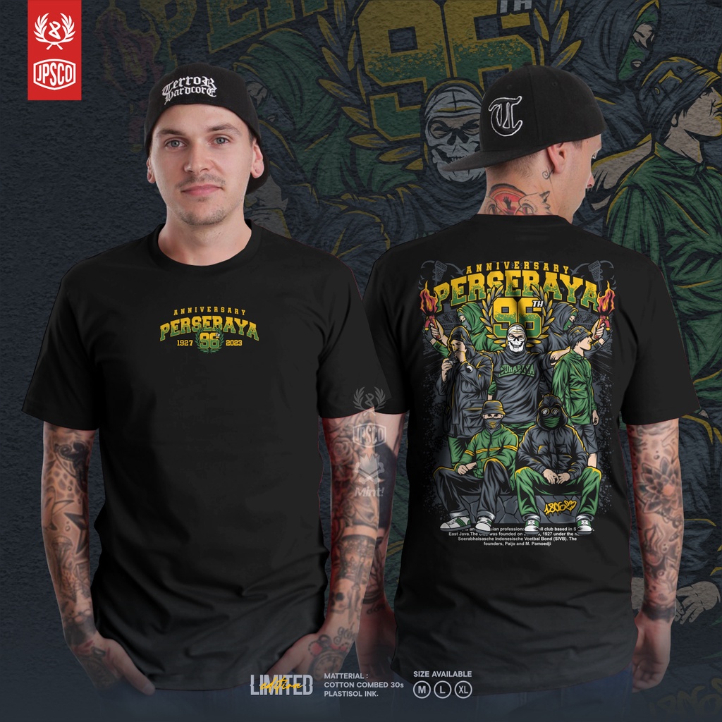 KAOS ANNIVERSARY PERSEBAYA 96TH BAJU DISTRO KAOS PAKAIAN PRIA