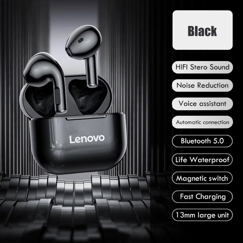 Original Lenovo LP40 TWS Wireless Bluetooth Gaming Headset 5.3 Gaming Headset with Microphone Stereo Headset