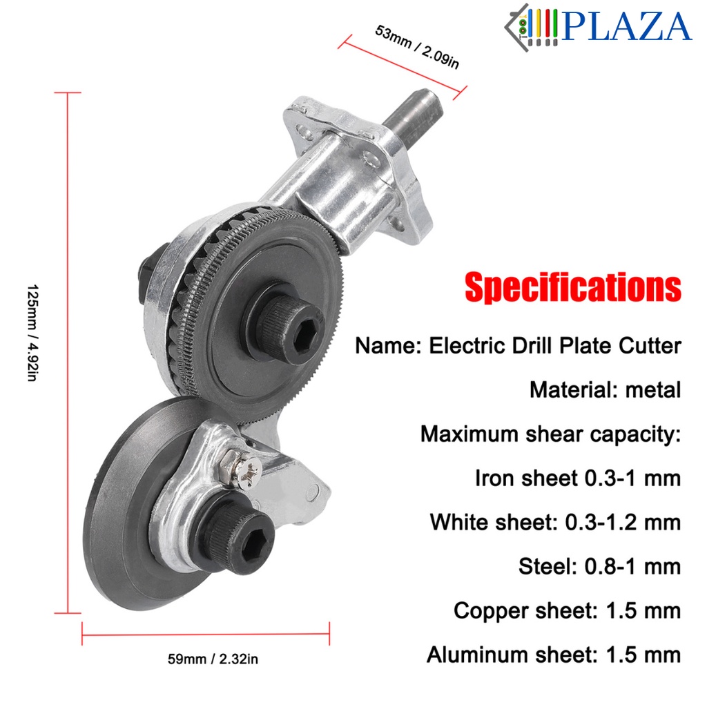 ADAPTOR DRILL PLATE CUTTER MESIN BOR GUNTING PLAT SENG LOGAM DLL