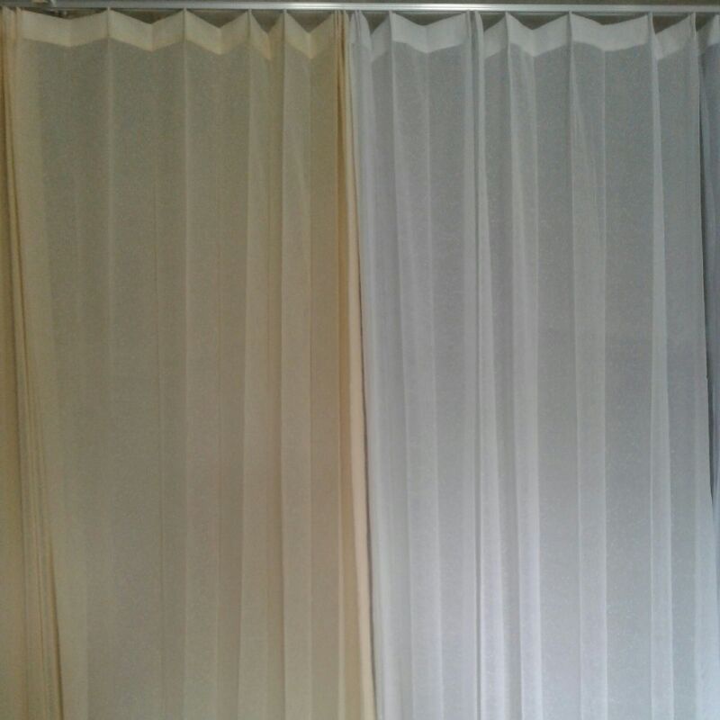 vitrase gorden khusud custome motif salju krem/putih kain gorden siang