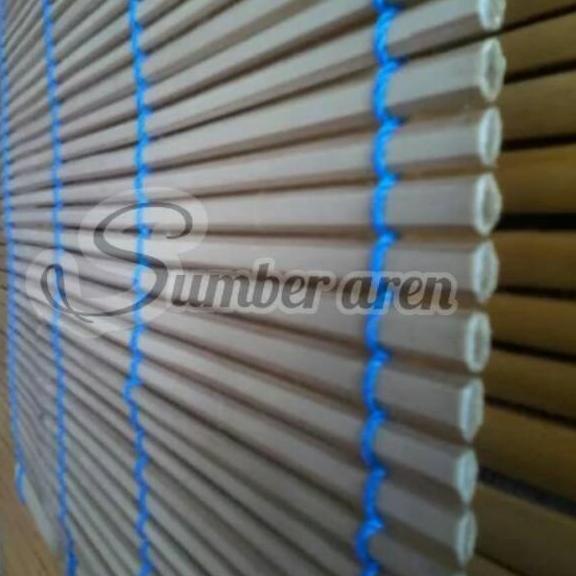 ♟ Kerai Bambu Wide Tirai Bambu Kulit Aren 2X2 Meter ☋