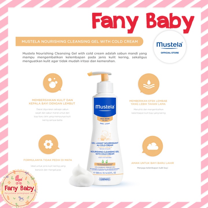 MUSTELA NOURISHING CLEANSING GEL WITH COLD CREAM 300ML