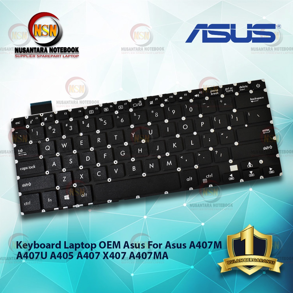 Keyboard OEM Laptop For Asus A407M A407U A405 A407 X407 A407MA