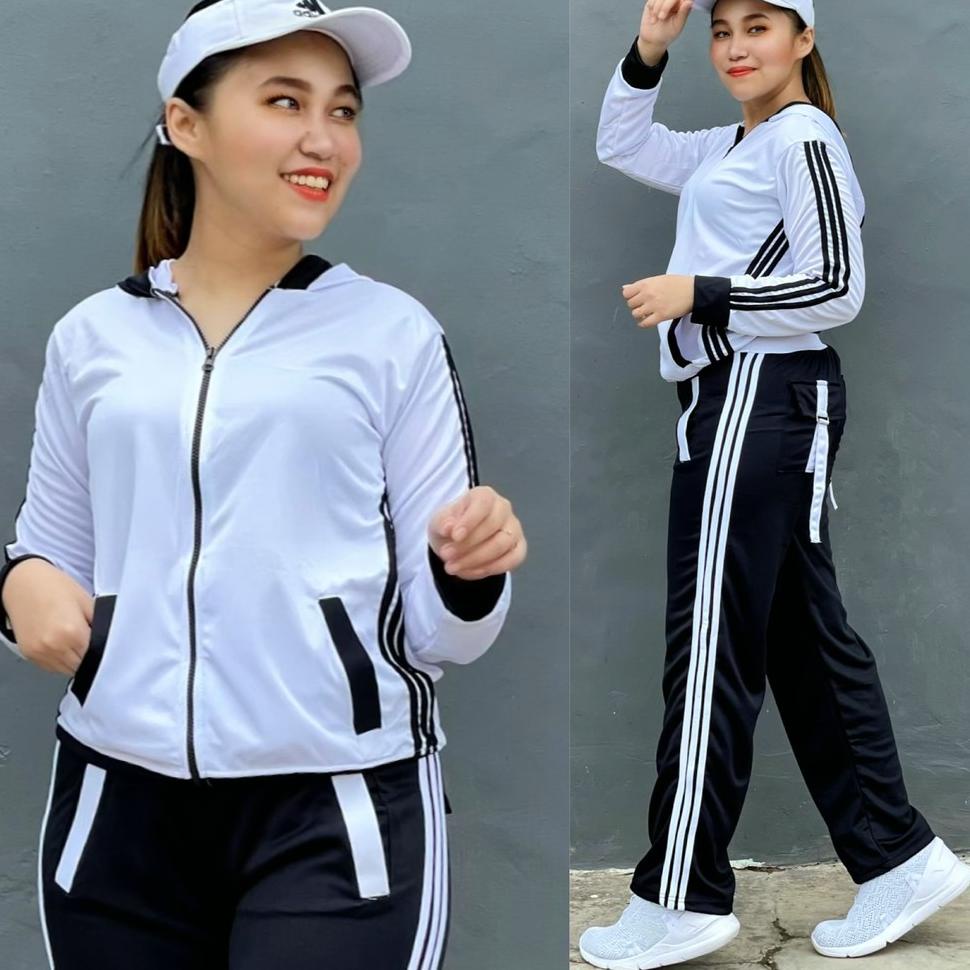 STOK TERBARU READY Baju Senam Setelan Aerobic Zumba Lapangan Cycling Hijab Muslimah Panjang Training