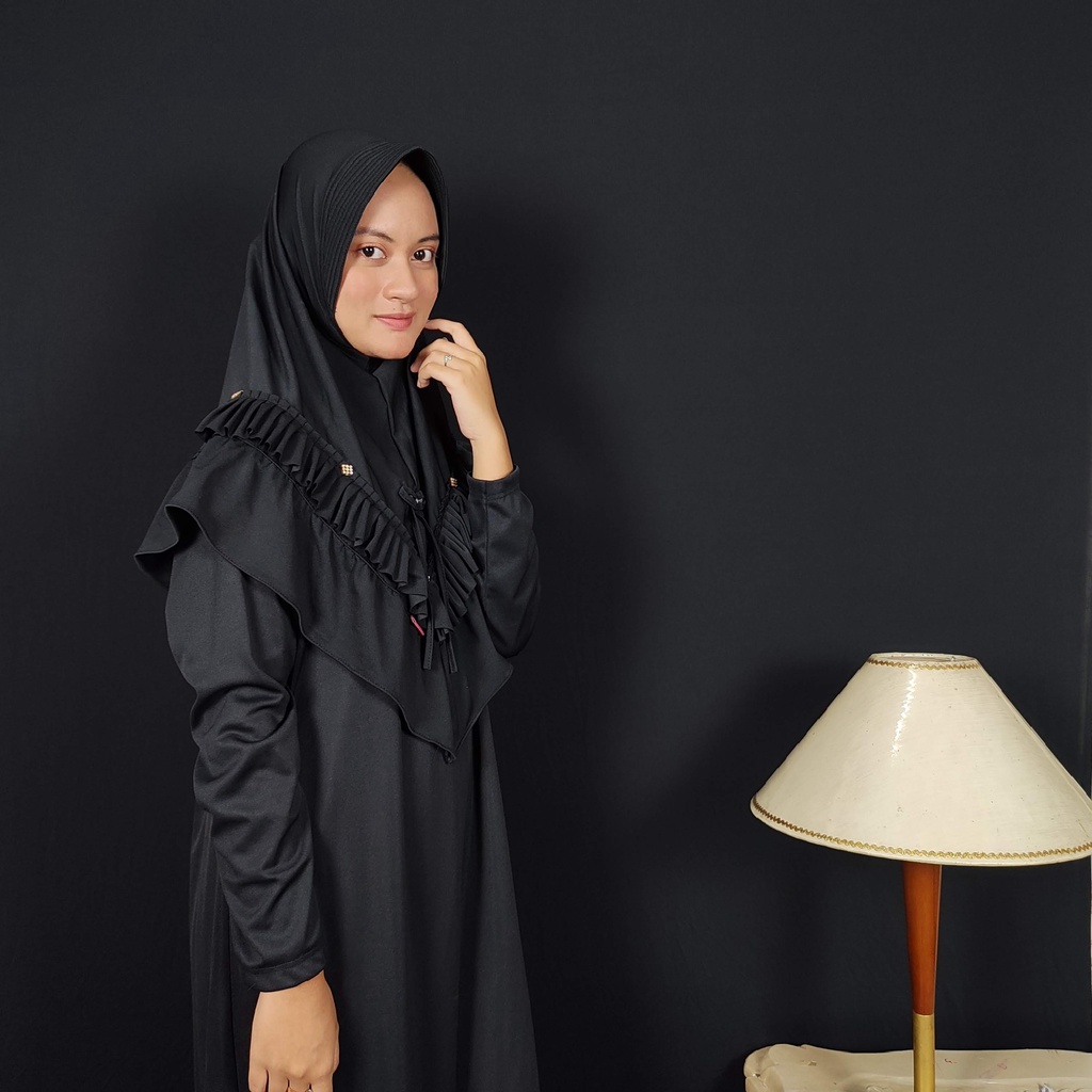 JILBAB INSTAN PREMIUM ALICE BROS REMPEL JERSEY / JILBAB SYARI / HIJAB BERGO / JILBAB INSTAN JUMBO