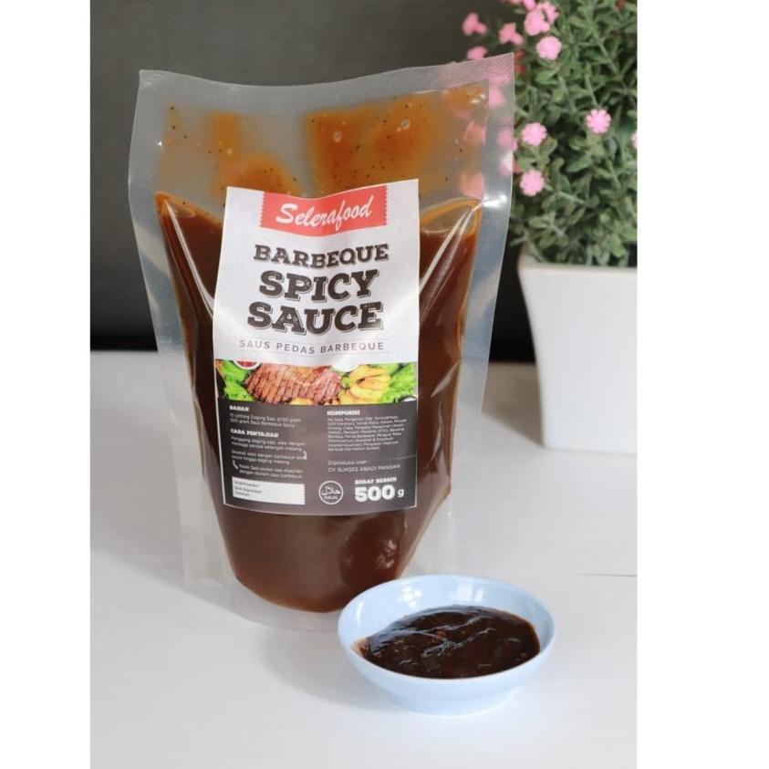 

♪ 2 Saus BBQ Spicy Selerafood isi 4 pack berat 500 gr/pack ♕