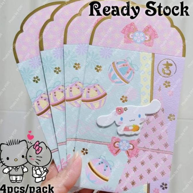 

AMPLOP LEBARAN ANGPAO IMLEK CNY WEDDING LEBARAN SANRIO 3D ISI 4 PCS KARAKTER HELLO EL09I09A82L