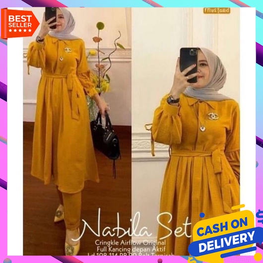 Baju Muslim Oneset Wanita Terbaru 2023 Setelan Idul Fitri Gamis Remaja Dewasa Kekinian Games Ibu Ele