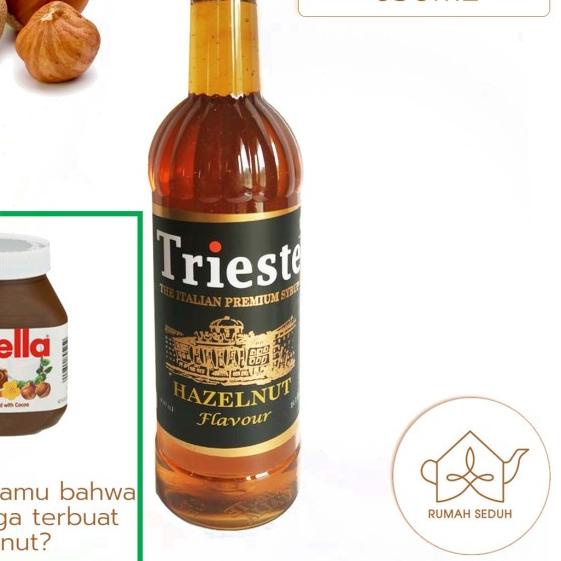 

◊ 650mL Hazelnut Syrup merk Trieste Original ℮