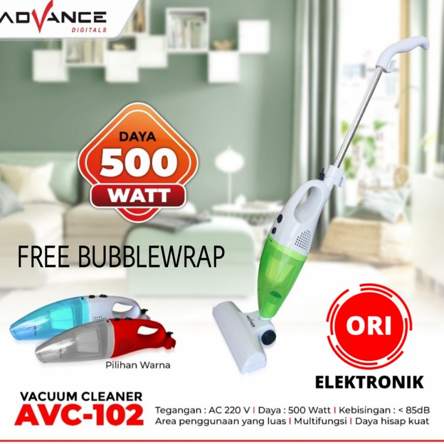 ADVANCE VACUUM CLEANER PENYEDOT DEBU 2 IN1 HANDHELD 500W AVC-102 GARANSI RESMI