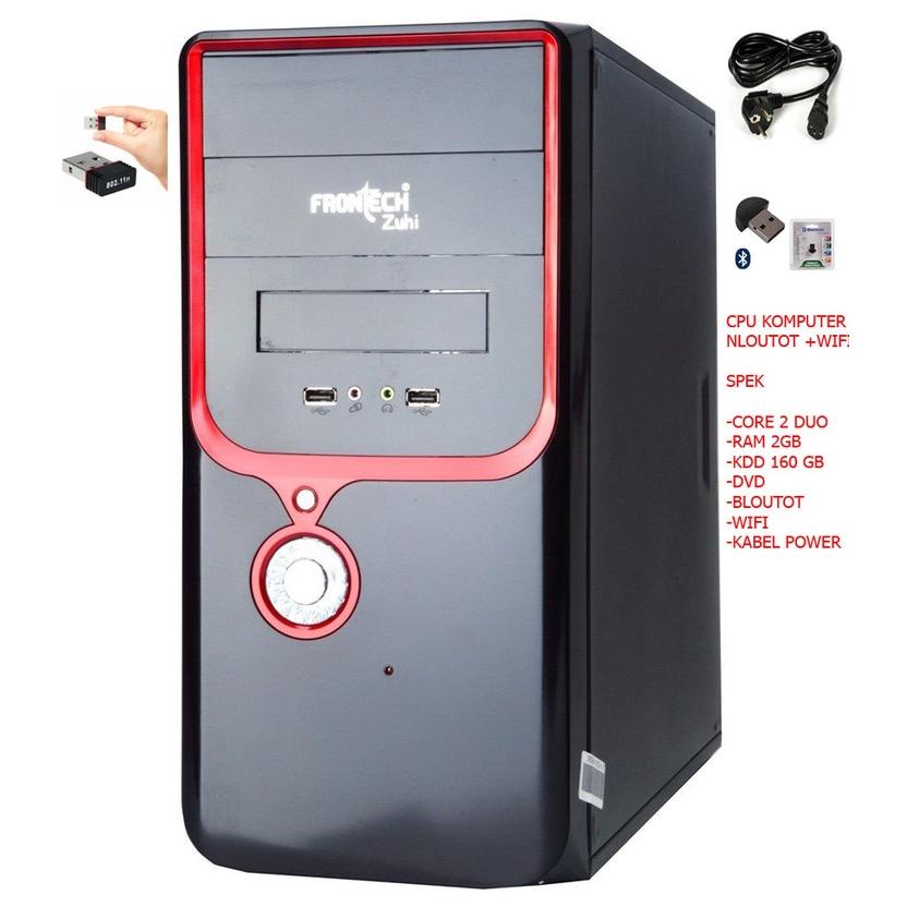 cpu komputer core 2 duo plus bloetoot -wifi