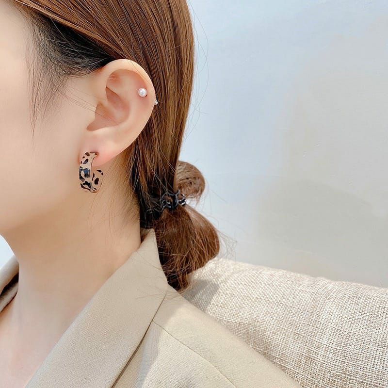 Anting Hoop Leopard/Anting Tusuk