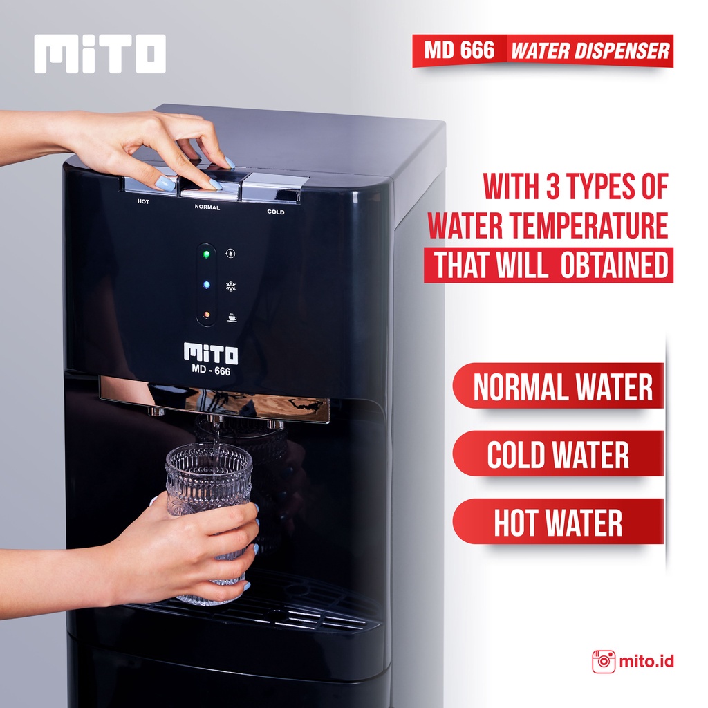MITO Dispenser MD 666 BOTTOM LOADING HOT &amp; COLD NEW PRODUK!!!