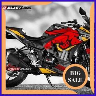 suku cadang Decal Stiker Yamaha R25 GREY REDBULL 140ZZ3