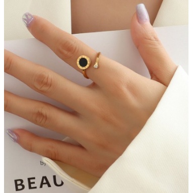 Cincin Titanium Bulgary Model Terbaru Fashion Korea Qualitas Import Anti Karat Dan Luntur Bisa COD Bayar Ditempat