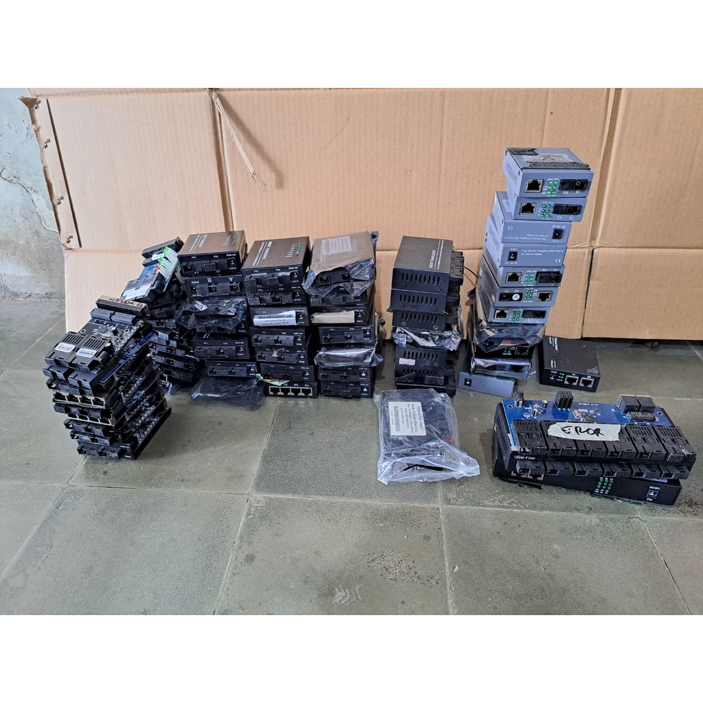 Converter Fiber Optik HTB FO (BEKAS RUSAK) baca deskripsi ya