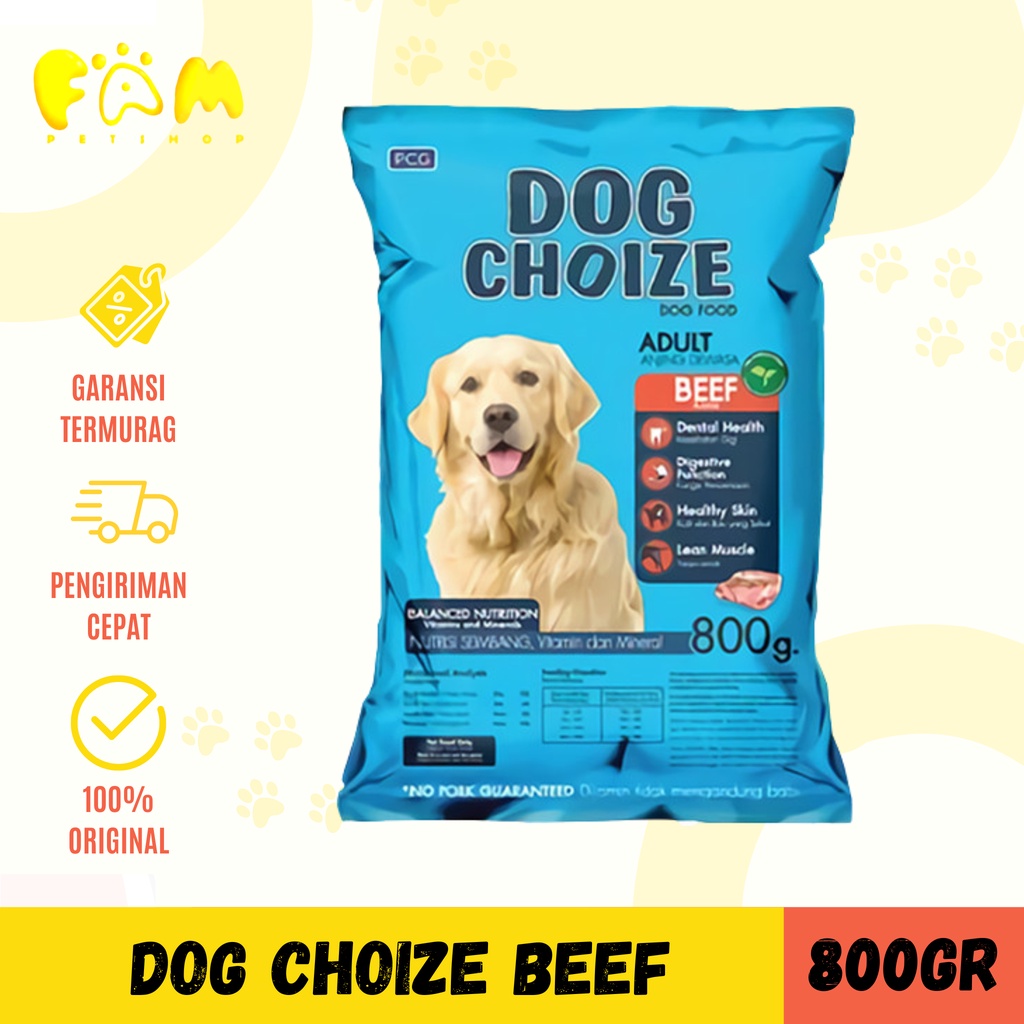 DOG CHOIZE ADULT BEEF 800 GR - Makanan Anjing