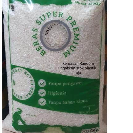 

☂ beras rojolele 5kg kemasan random beras pulen beras super ☟