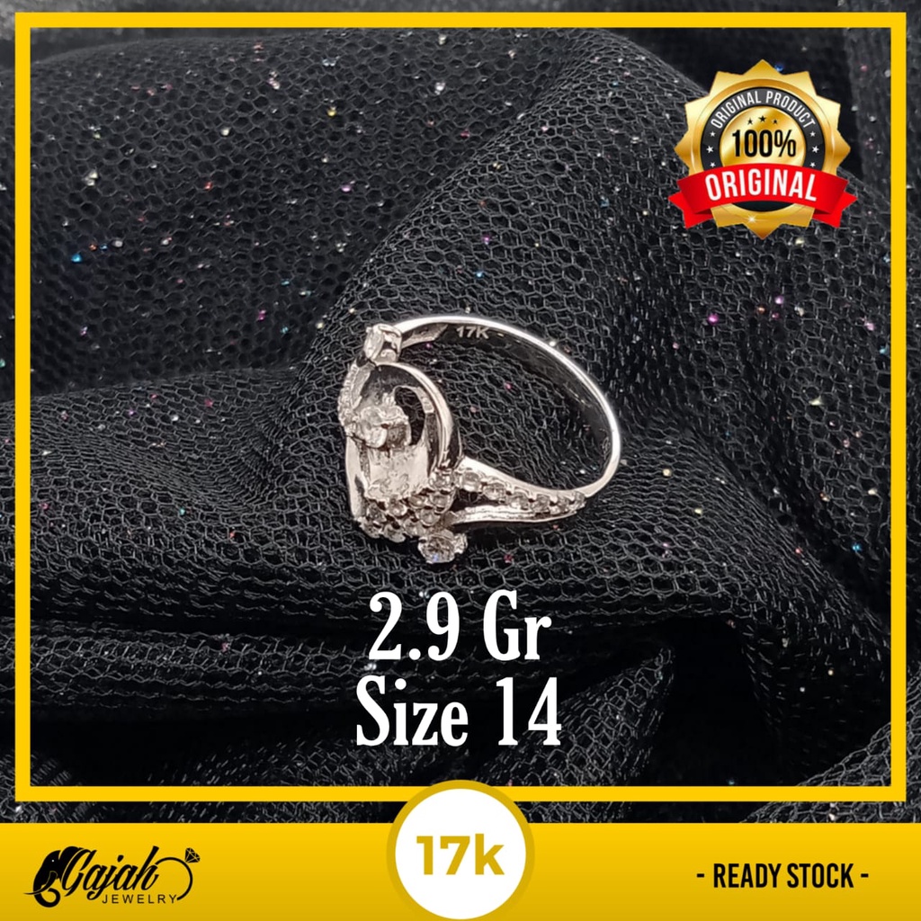 Cincin emas 17k - 2.9 gr kadar 750 - 4300