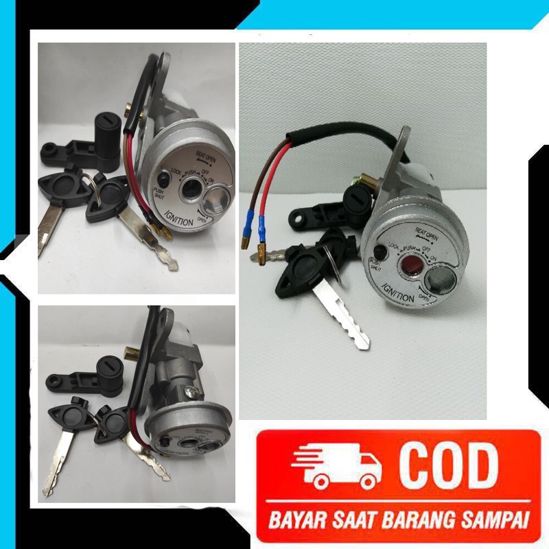 KUNCI KONTAK SET + JOK MOTOR YAMAHA JUPITER MX NEW 135 TAHUN 2010 2011 2012 2013 2015 ASSY LENGKAP