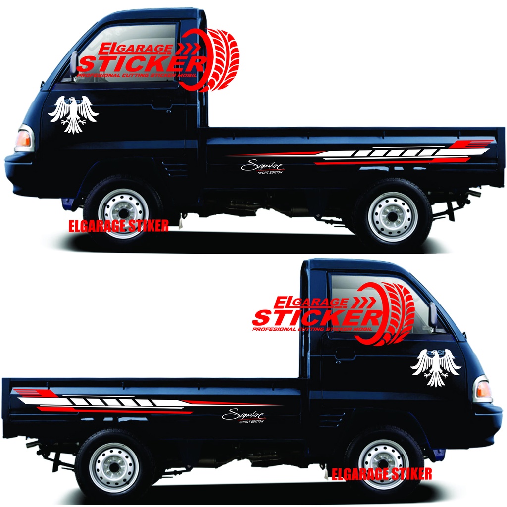 Stiker mobil pick up suzuki futura sticker variasi body pick up futura cutting stiker striping pick 