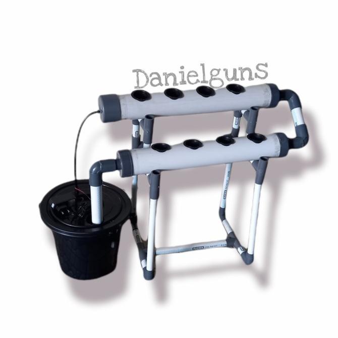 Hydroponik Set 8 Hole Unit Fullset