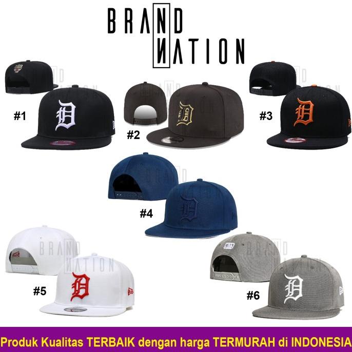 Topi Snapback Baseball D Detroit Tigers MLB Import