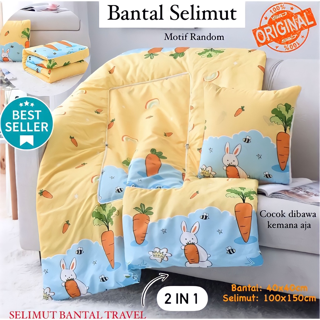 ( BISA COD ) PROMO BANTAL SELIMUT 2 IN 1 / BANTAL TRAVEL / BALMUT PRAKTIS / BANTAL SET SELIMUT / BANTAL SELIMUT MOTIF RANDOM 2 IN 1 / BANTAL SELIMUT TRAVELING PRAKTIS