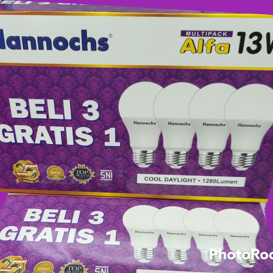 Lampu Led Hannochs Alfa BELI 3 GRATIS 1 6 Watt, 10 Watt, 13 Watt