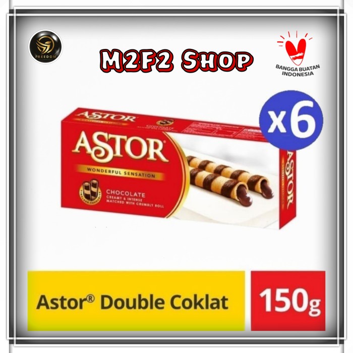 

ASTOR Wafer Stik Wonderful Sensation Cokelat - 150 gr 6 Pcs