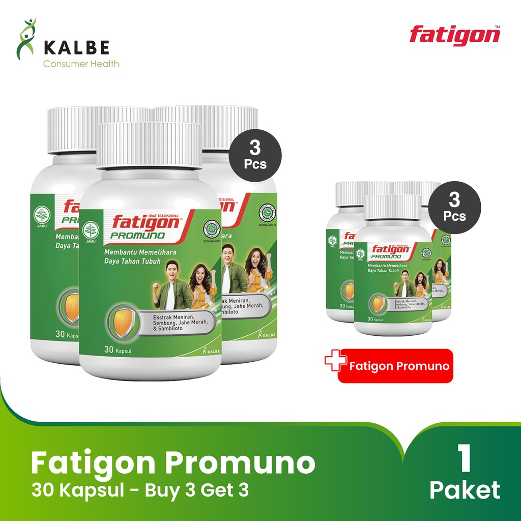 Fatigon Promuno Suplemen Daya Tahan Tubuh - Botol Isi 30 Kapsul