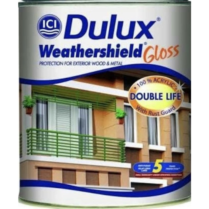 Termurah Dulux Weathershield Gloss 1Liter Warna Standart