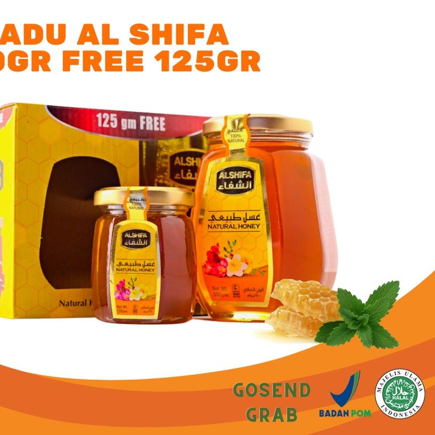 

♖ Al Shifa 500gr Free 125gr Natural Honey Asli Arab Saudi ♤