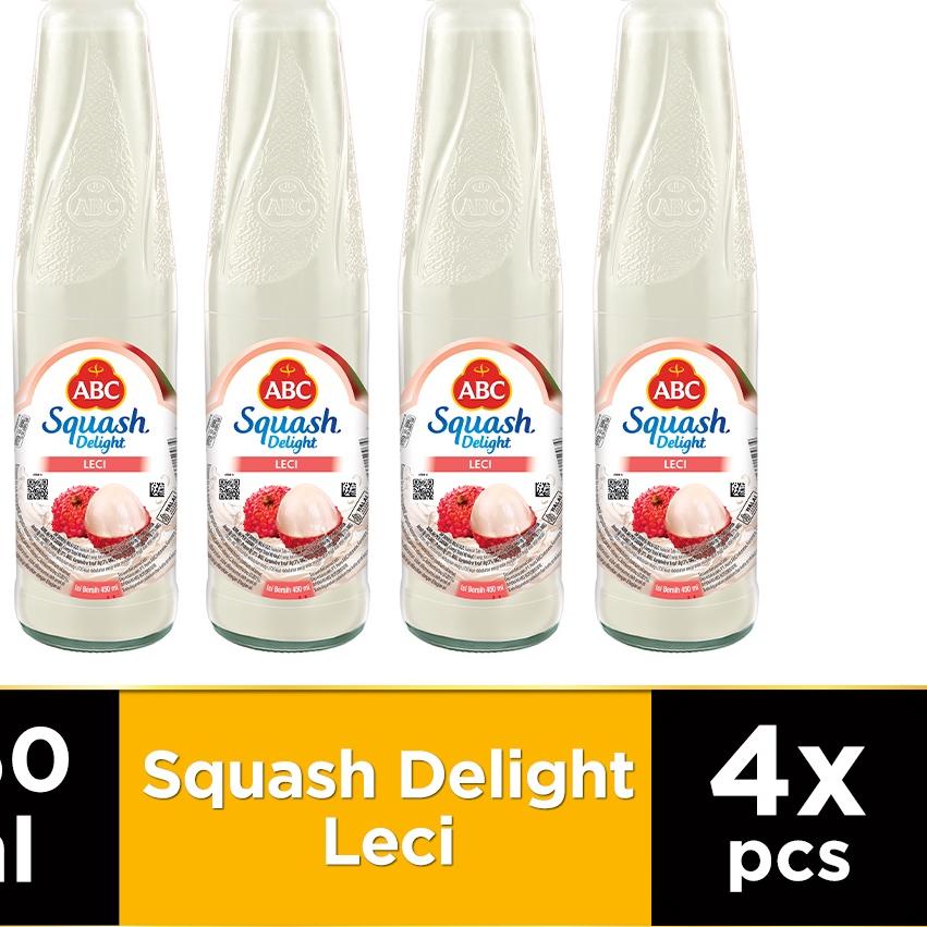 

❈ ABC Sirup Squash Delight Leci 450 ml - Multi Pack 4 pcs ✩