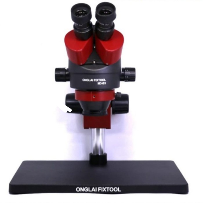 MICROSCOPE TRINOKULAR ONGLAI FIXTOOL M3-B3 + BONUS LENSA