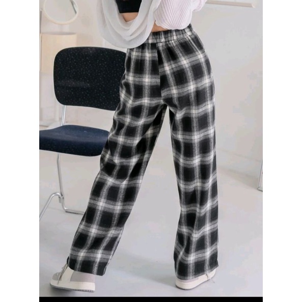 RX FASHION - KULOT MOMO TARTAN PANTS