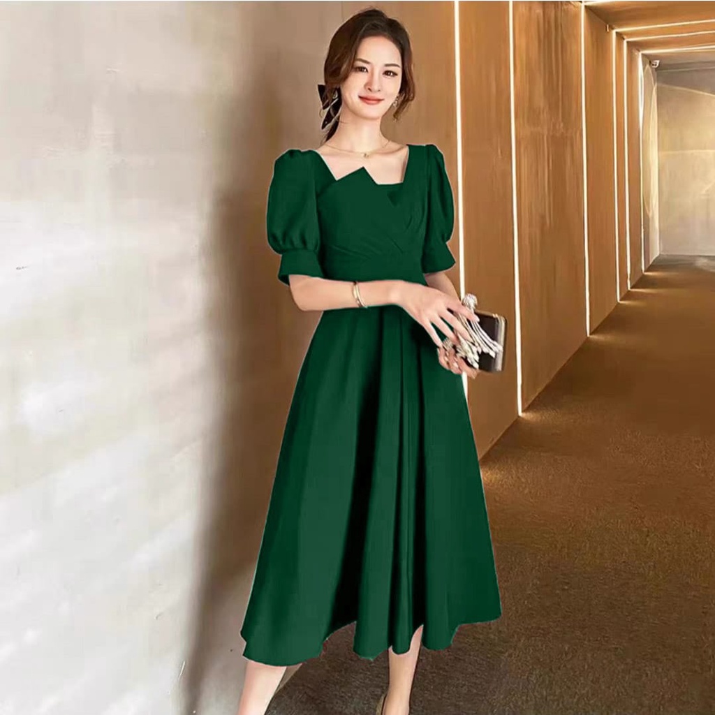 FWG - DRESS AVILA / BAJU DRESS WANITA / LONG DRESS / GAUN PESTA / DRESS / DRESS WANITA / DRESS KOREA