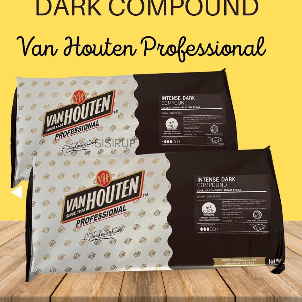 

♩ Vanhouten dark compound 1 kg / Dark Chocolate Van Houten / Barry callebaut ☊