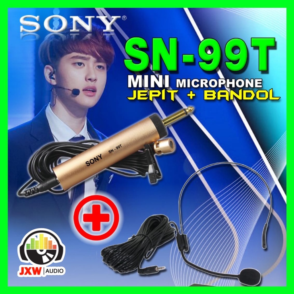 MIC JEPIT BANDO KABEL SONY SN99T / MICROPHONE SONY KABEL SN-99T / MIC SONY SN99T