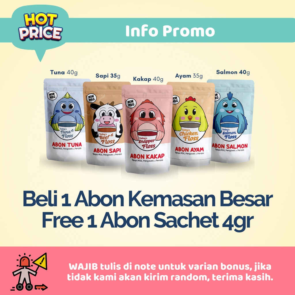 Makanan Mpasi Abon Bayi Penambah Berat Badan Nafsu Makan Non MSG Organik Homemade Bebites PUAB-003