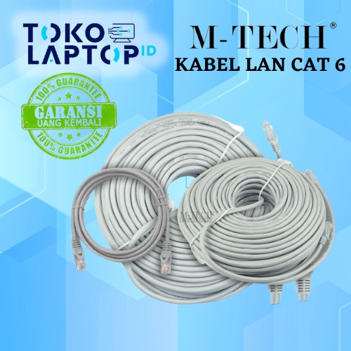 M-Tech Kabel LAN CAT 6 Cable UTP 1.5m / 3m / 5m / 10m / 15m / 50m