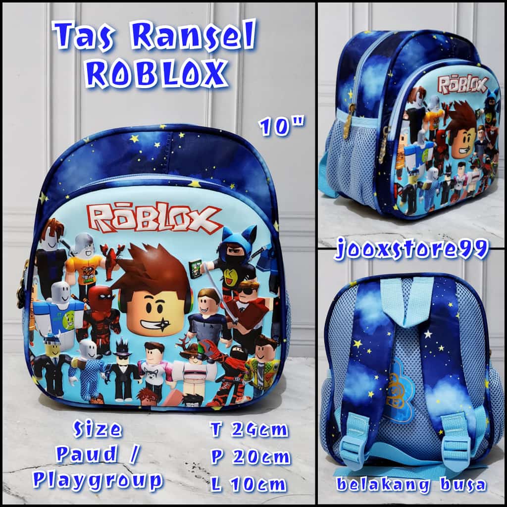 Tas Sekolah Ransel Anak Paud dan Playgroup Motif Timbul 3D Gambar Dino Backpack Anak Laki - Laki Tas Import