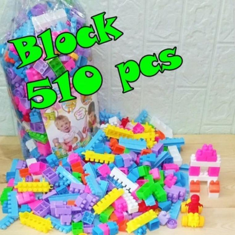 GROSIR Mainan Block Balok Susun 510 pcs - Mainan Block Lego SIAP KIRIM