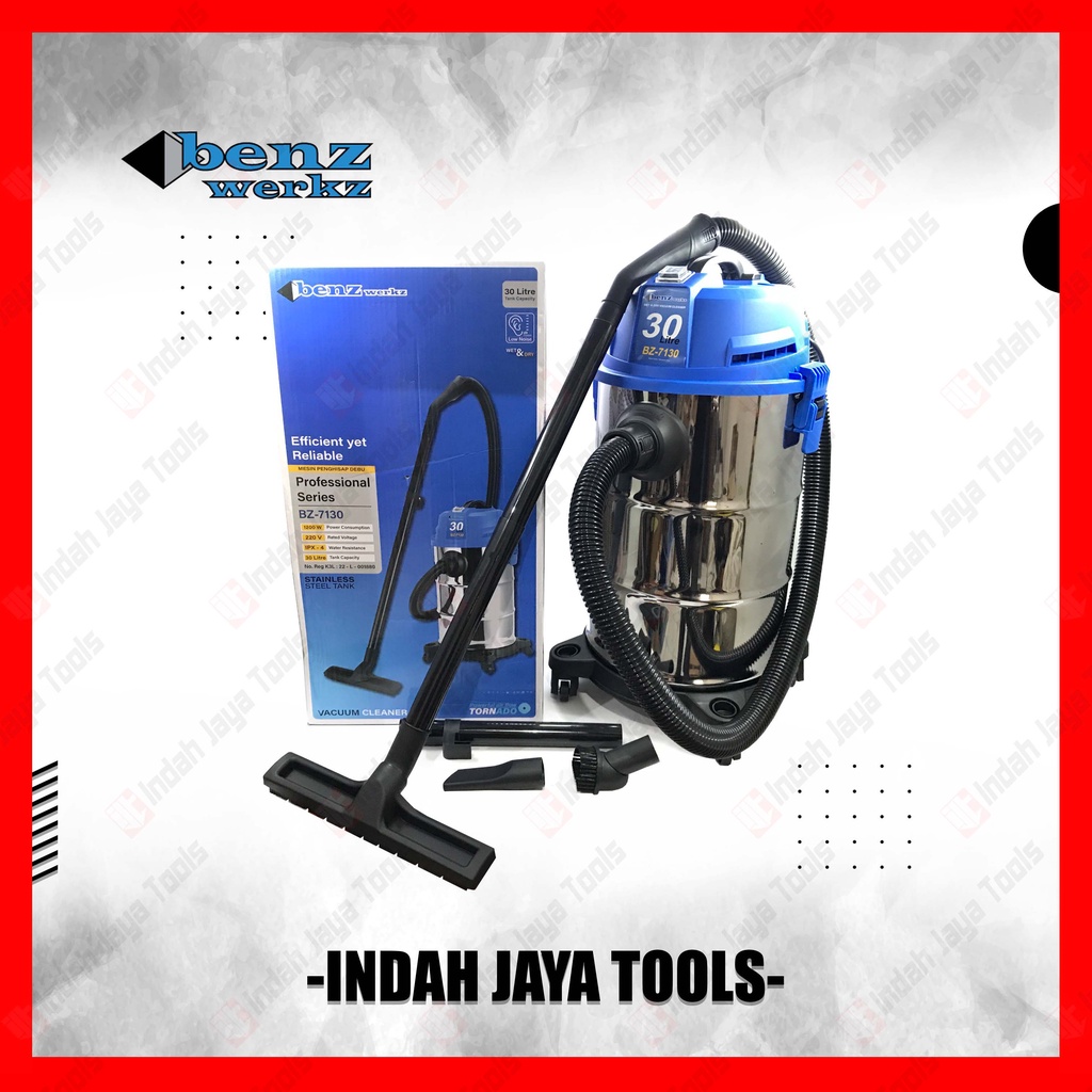 BENZ BZ-7130 Mesin Vacuum Cleaner 30 Liter WET DRY Sedot Vacum Debu