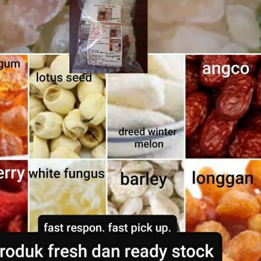 

♪ peach gum paket 500 gram + snow birthnest dan snow lotus seed ✵