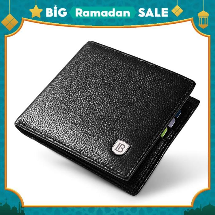 Best Seller Bostanten Dompet Pria Model Lipat Bahan Kulit Pu Hitam/Coklat